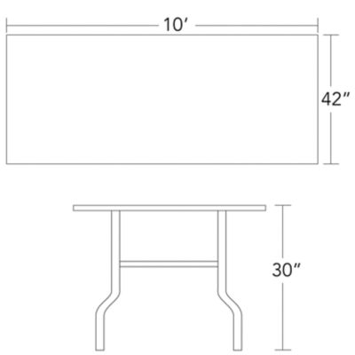 Check out the Rectangular Table for rent