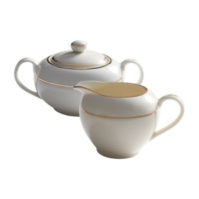 Check out the Ecru Gold Creamer and Sugar Bowl for rent