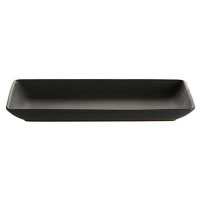 Check out the Ceramic Java Black Platter Rectangle for rent
