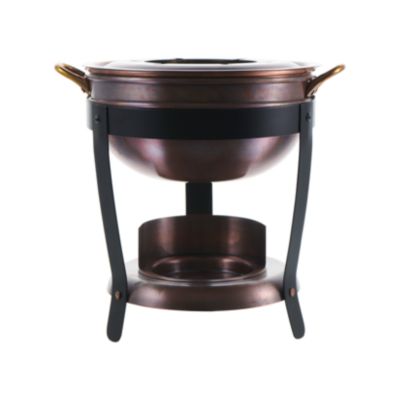 Check out the Antique Copper Fondue Pot for rent