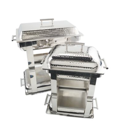 Check out the Stainless Hammered Rectangle Chafer for rent