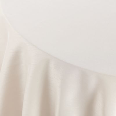 Rent the Shantung White 132 Round Linen