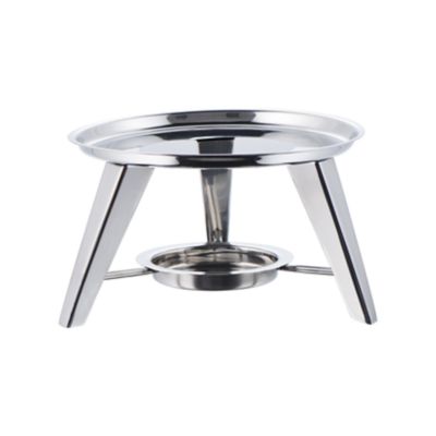 Check out the Stainless Hammered Rechaud Base for rent