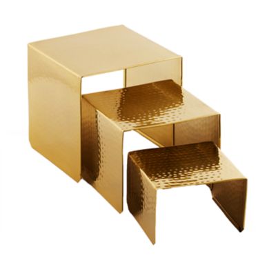 Check out the Gold Hammered Display Stand for rent