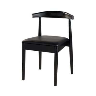 Check out the Finley Elmwood Black Chair with Cushion for rent