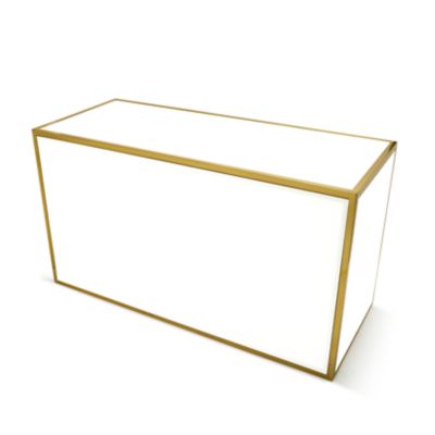 Check out the Avenue Bar 6' Gold with White Inserts for rent