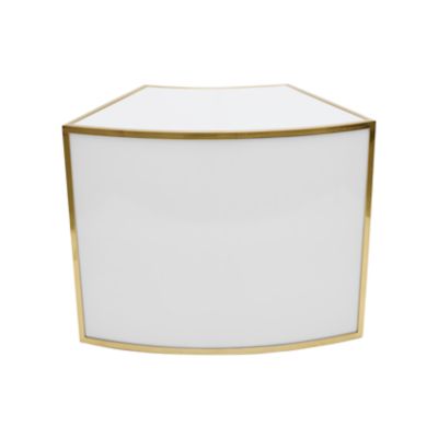 Check out the Avenue Bar 1/8th Round Gold with White Inserts for rent