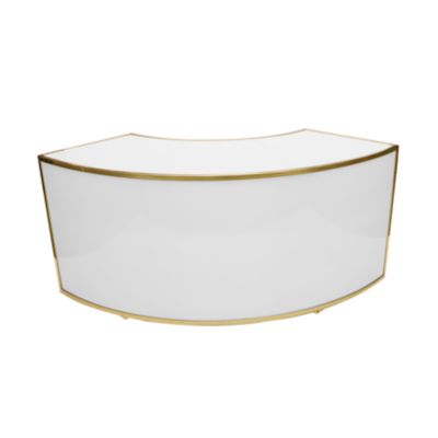Check out the Avenue Bar 1/4 Round Gold with White Inserts for rent
