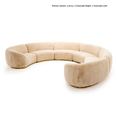 Check out the Colette Curved Arc Sectional Sofa for rent