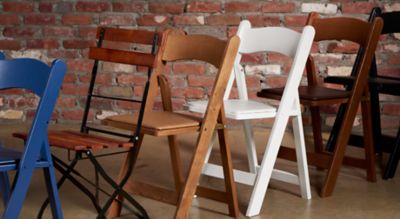 Party rental store chairs