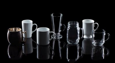 Black Glassware 