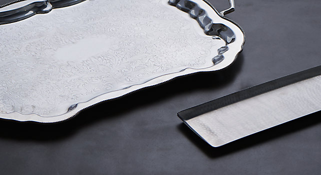 Group picture of Stainless Trays and Platters