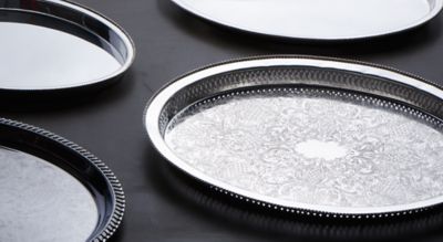 Group picture of Silver Trays and Platters