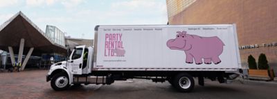 Party Rental Ltd. truck for luxury wedding rentals