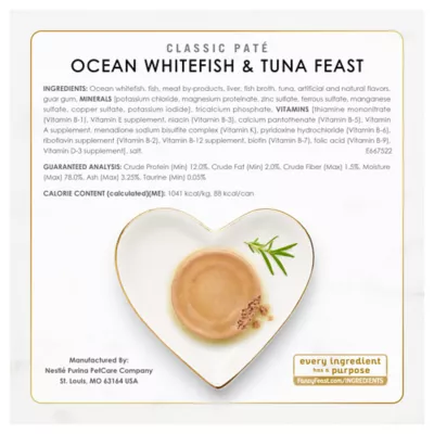 Product Fancy Feast®  All Life Stages Cat Wet Food - Classic Pate, Seafood, Variety Pack, 3 OZ