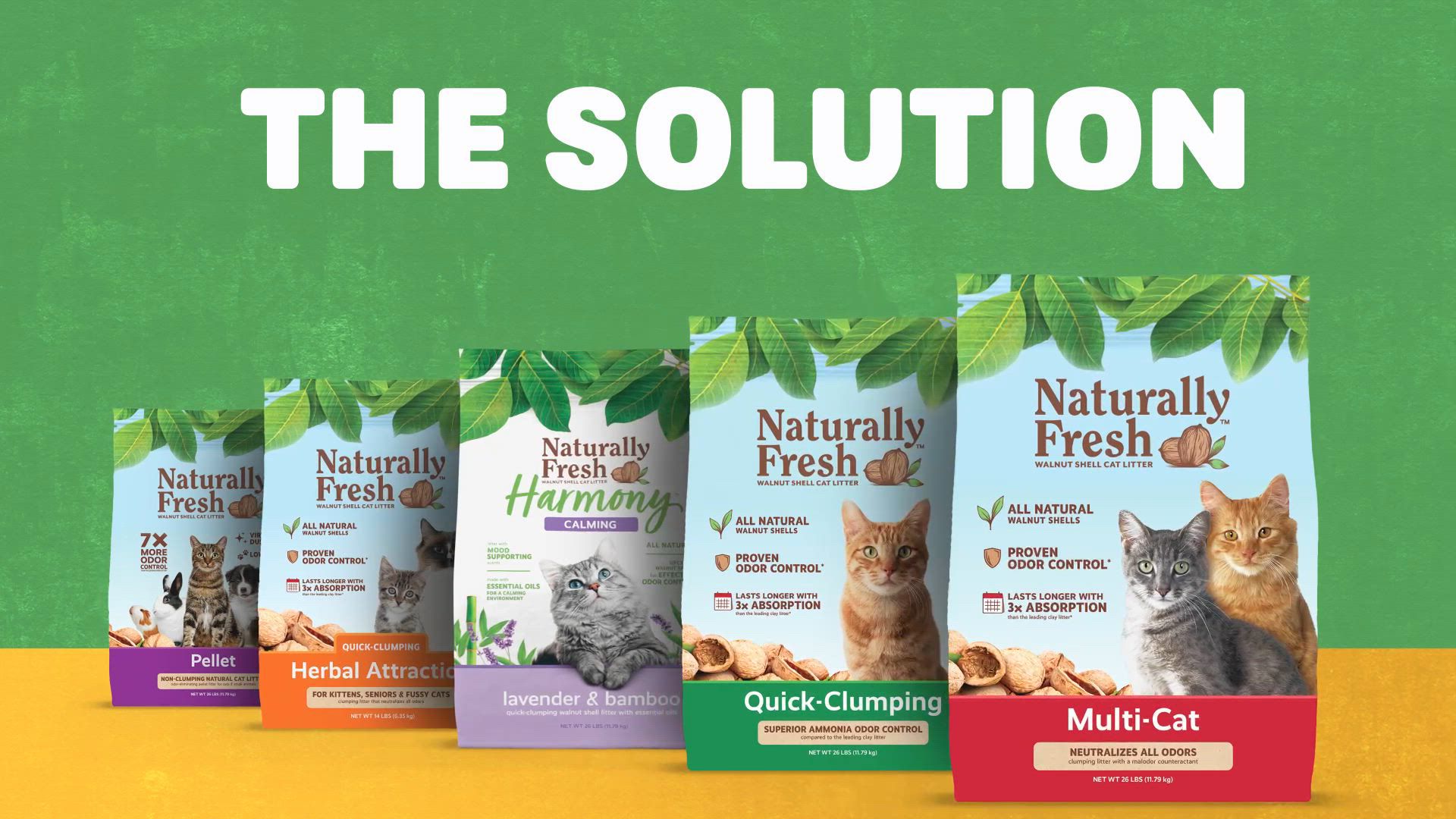 Naturally Fresh Multi-Cat Walnut Cat Litter Natural
