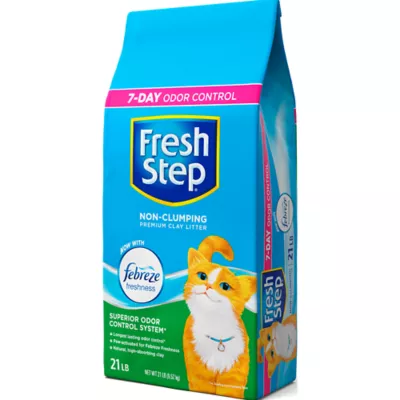 Product Fresh Step Non Clumping Cat Litter With Febreze Freshness, Bag, 21 LB