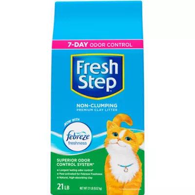 Product Fresh Step Non Clumping Cat Litter With Febreze Freshness, Bag, 21 LB
