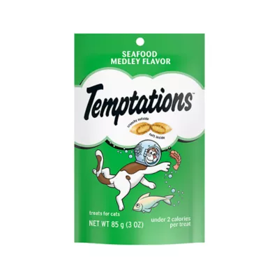 Product Temptations™ Classic Adult Cat Treats - Soft & Crunchy, Seafood Medley