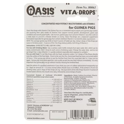 Product Oasis® Vita-Drops™ High Potency Guinea Pig Daily Multivitamins