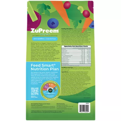 Product ZuPreem® Natural Parrot & Conure Bird Food