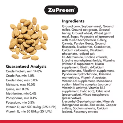 Product ZuPreem® Natural Parrot & Conure Bird Food
