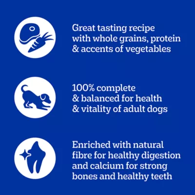 Product Pedigree Vitality+ Dry Food For Adult Dogs - Roasted Chicken & Vegetable Flavour With Calcium