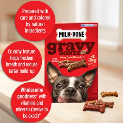 Product Milk-Bone GravyBones Dog Treat All Ages - Chicken, Beef, Liver, Bacon