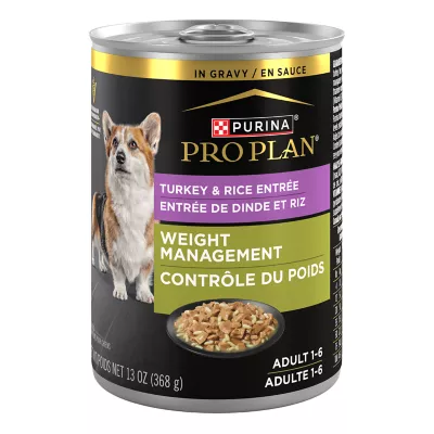 Product Purina Pro Plan Weight Management Adult Wet Dog Food - Turkey & Rice, 13 oz