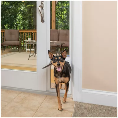 Product PetSafe® 1-Piece Sliding Glass Pet Door - Adjustable Height 91 7/16" to 96" - White