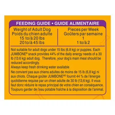 Product Pedigree Jumbone Adult Dog Treats For Small & Medium Dogs, Real Beef Flavour