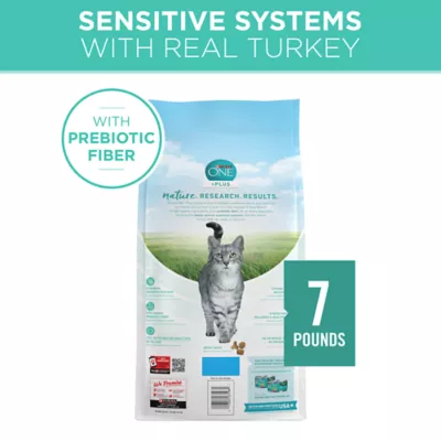 Product Purina® ONE® +Plus Sensitive Skin & Sensitive Stomach Adult Cat Dry Food - Turkey