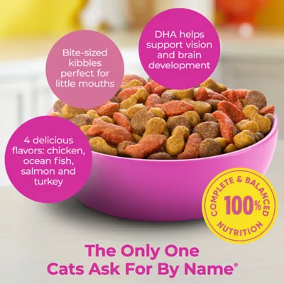 Product Meow Mix Kitten Li'l Nibbles Dry Cat Food - Chicken, Turkey, Salmon, Ocean Fish