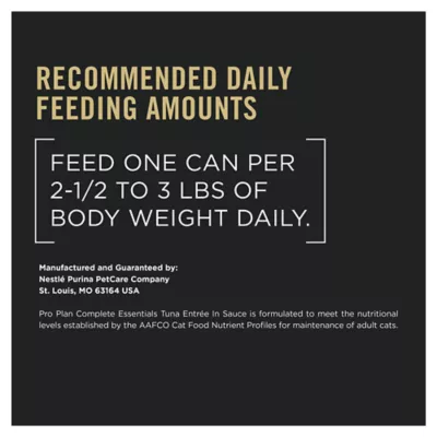 Product Purina® Pro Plan Complete Essentials Adult Wet Cat Food - In Sauce, 3 Oz