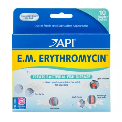 Product API® E.M. Erythromycin Fish Bacterial Infection Treatment