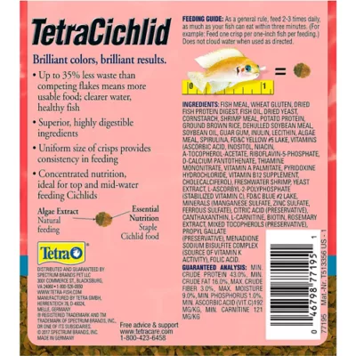 Product Tetra® TetraCichlid Cichlid Crisps Fish Food