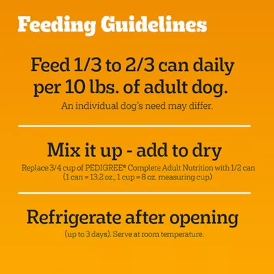 Product Pedigree® Chopped Ground Dinner Adult Wet Dog Food - 13.2 Oz., 12 Count, Variety Pack