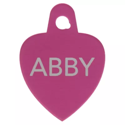 Product TagWorks® Sport Collection Heart Personalized Pet ID Tag