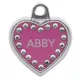 Product TagWorks® Blingz Collection Personalized Small Heart Personalized Pet ID Tag
