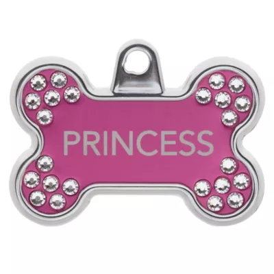 Product TagWorks® Blingz Collection Bone Personalized Pet ID Tag
