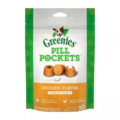 Product Greenies Pill Pockets Natural Adult Dog Treats Tablet Size Chicken Flavour