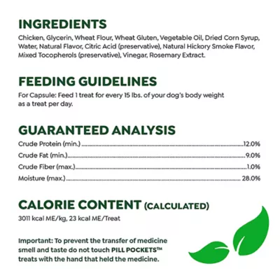 Product Greenies Pill Pockets Capsule Sized Chicken Flavored Dog Treats - Pill Administration Assistant