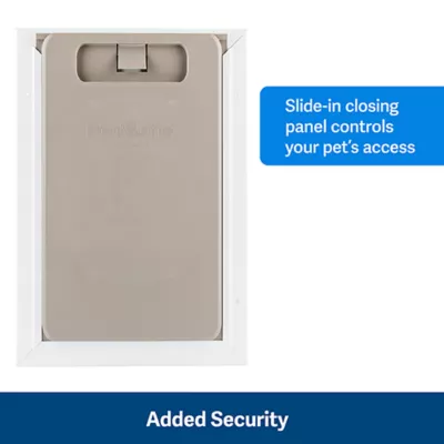 Product PetSafe® Freedom Aluminum Pet Door for Dogs and Cats - White - Tinted Vinyl Flap