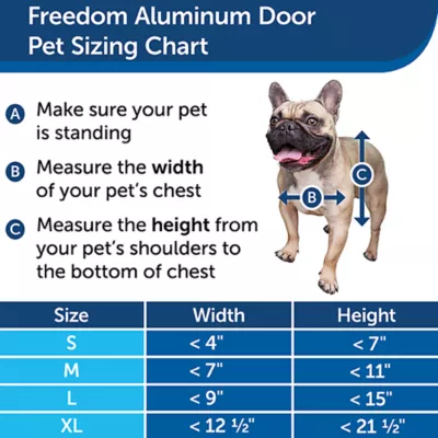 Product PetSafe® Freedom Aluminum Pet Door for Dogs and Cats - White - Tinted Vinyl Flap