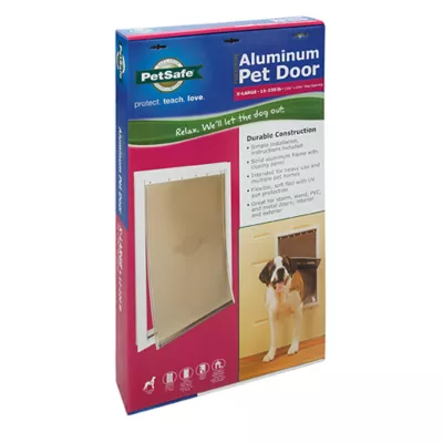 Product PetSafe® Freedom Aluminum Pet Door for Dogs and Cats - White - Tinted Vinyl Flap