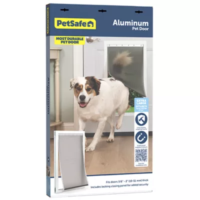 Product PetSafe® Freedom Aluminum Pet Door for Dogs and Cats - White - Tinted Vinyl Flap