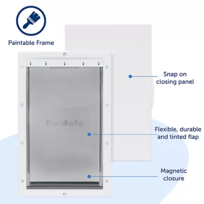 PetSafe® Plastic Pet Door Easy Installation Adjustable Flap