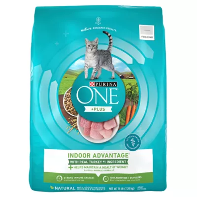Product Purina ONE® +Plus Indoor Advantage Adult Cat Dry Food - Turkey, Natural, High-Protein