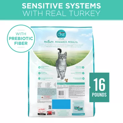 Product Purina® ONE® +Plus Sensitive Skin & Sensitive Stomach Adult Cat Dry Food - Turkey