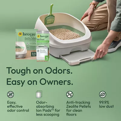 Product Purina Tidy Cats Breeze Cat Litter Box System Starter Kit - Litter Box, Pellets & Pads